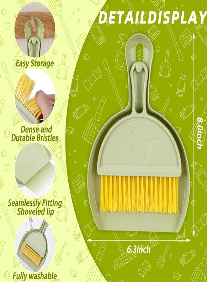 RYPET Pet Cage Cleaning Tool-Small Broom and Dustpan Set, Mini Dustpan and Whisk Brush Set for Guinea Pig Chinchilla Hamster Ferret Hedgehog Rabbit Reptile, Cage Cleaner for Small Animal Waste Green - Image 5